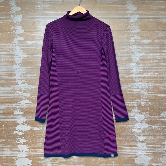 Title Nine Synergy Travel Dress Striped Stretch Outdoor Knit Womens S - Picture 1 of 6